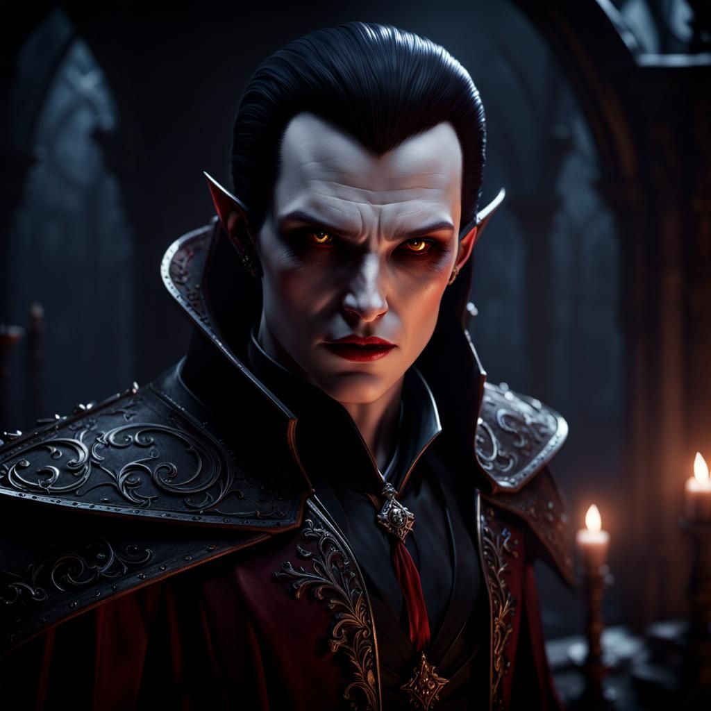 Original Vampire in 3D Game Cinematic Style