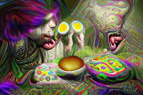 Psychedelic Biopunk: Eating an Egg on Acid