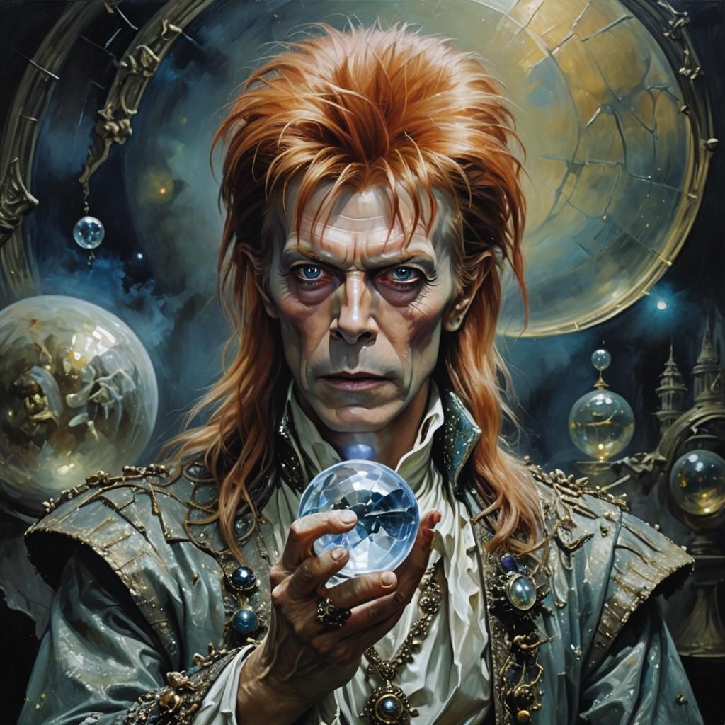 Goblin King Portrait in Oil Painting Style
