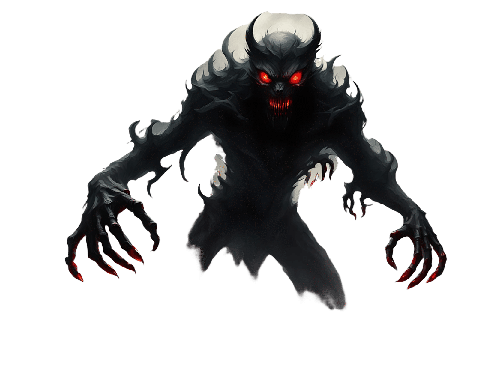 Terrifying Shadow Creature in Gothic Horror Style