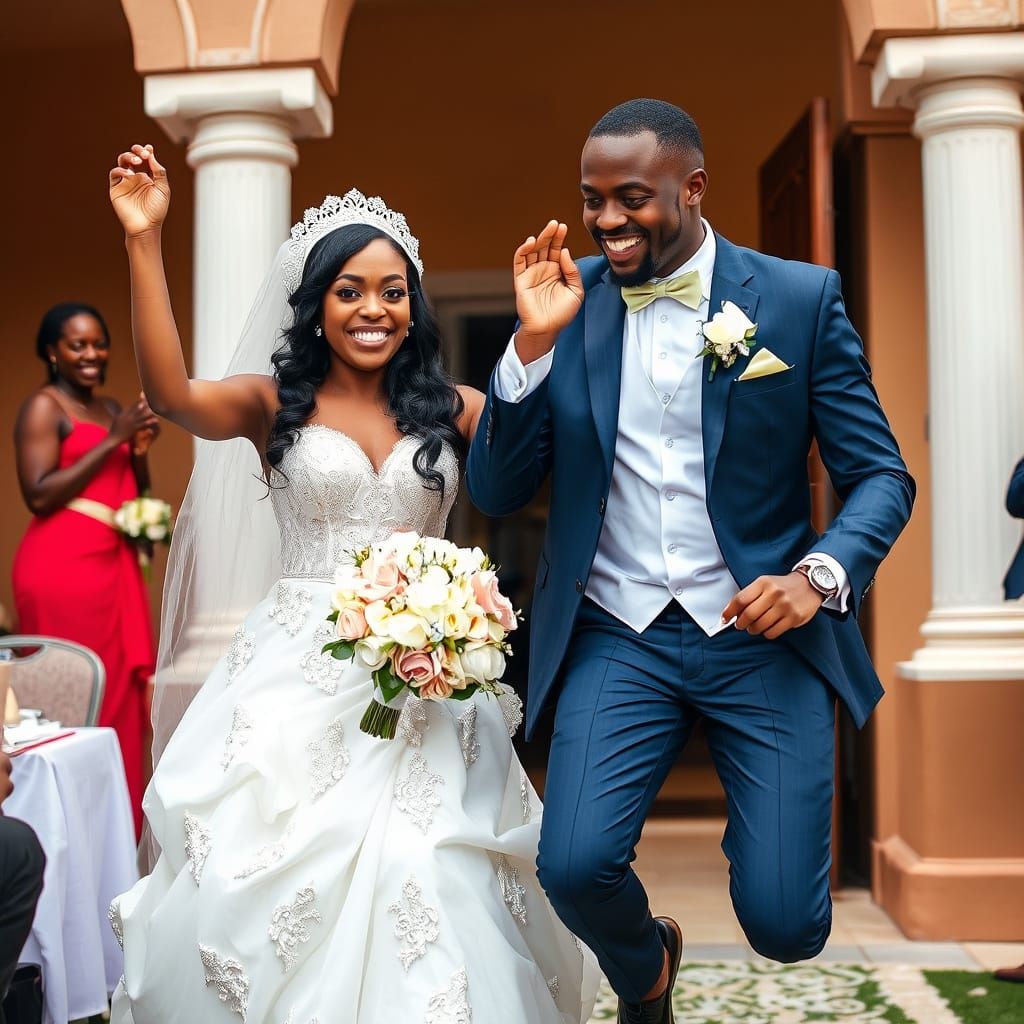 African Royalty in Joyful Union