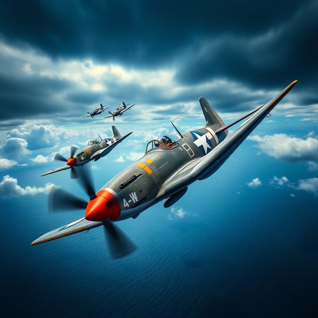 Midway Dogfight: WWII Planes Clash in Pacific Battle