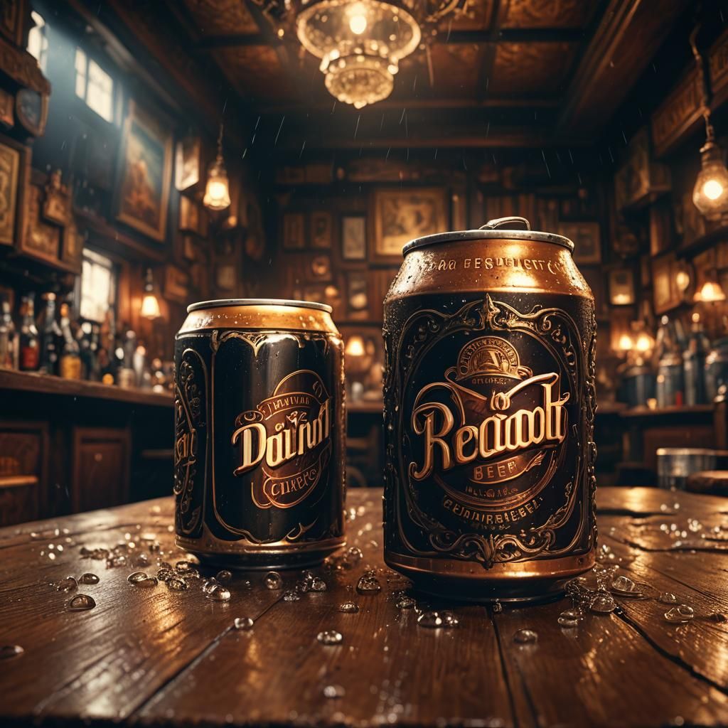 Cinematic Root Beer Still Life in Dramatic Lighting