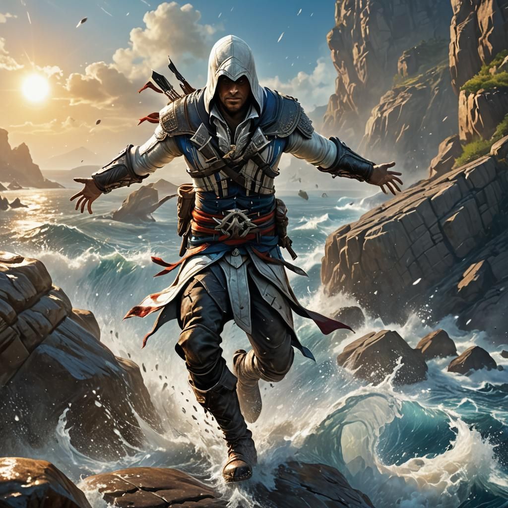 Assassin's Creed Character Leaps into the Sea
