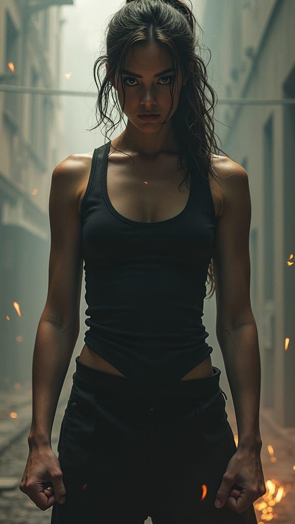 Resilient Woman: Strength in Adversity, Cinematic Style