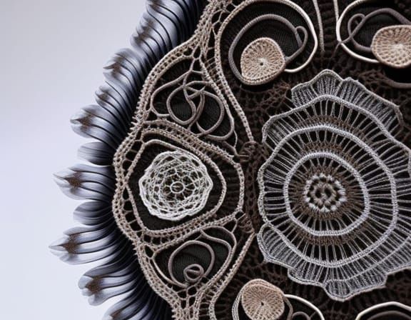 microscopic view of irish lace cell