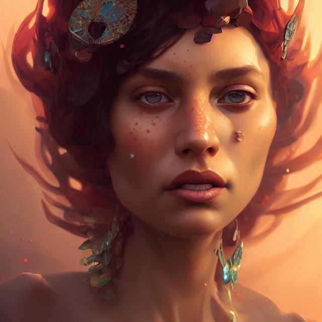 Genesis Queen Mother Portrait in Hyperdetailed Style