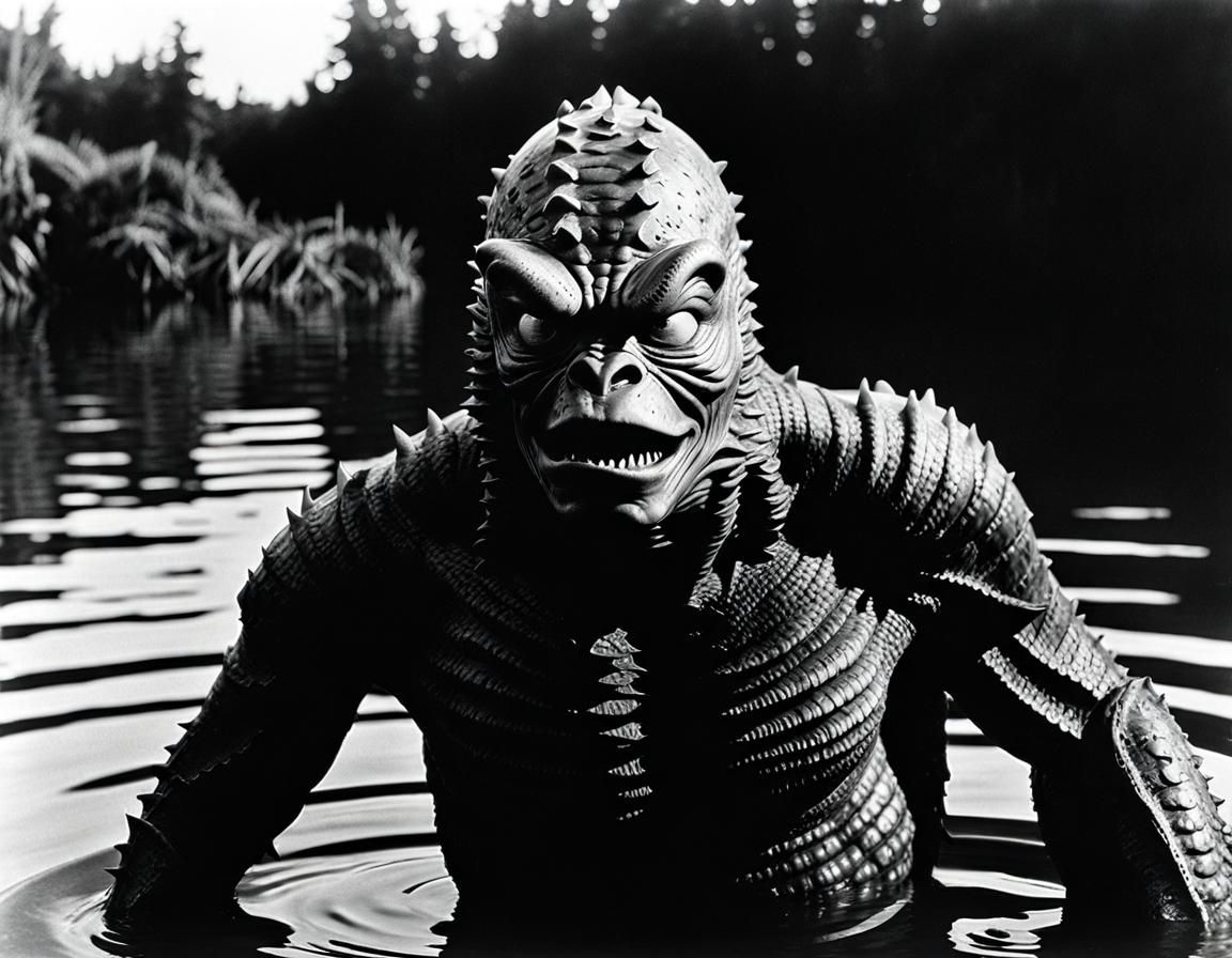 Creature From The Black Lagoon: 1950s Horror Portrait