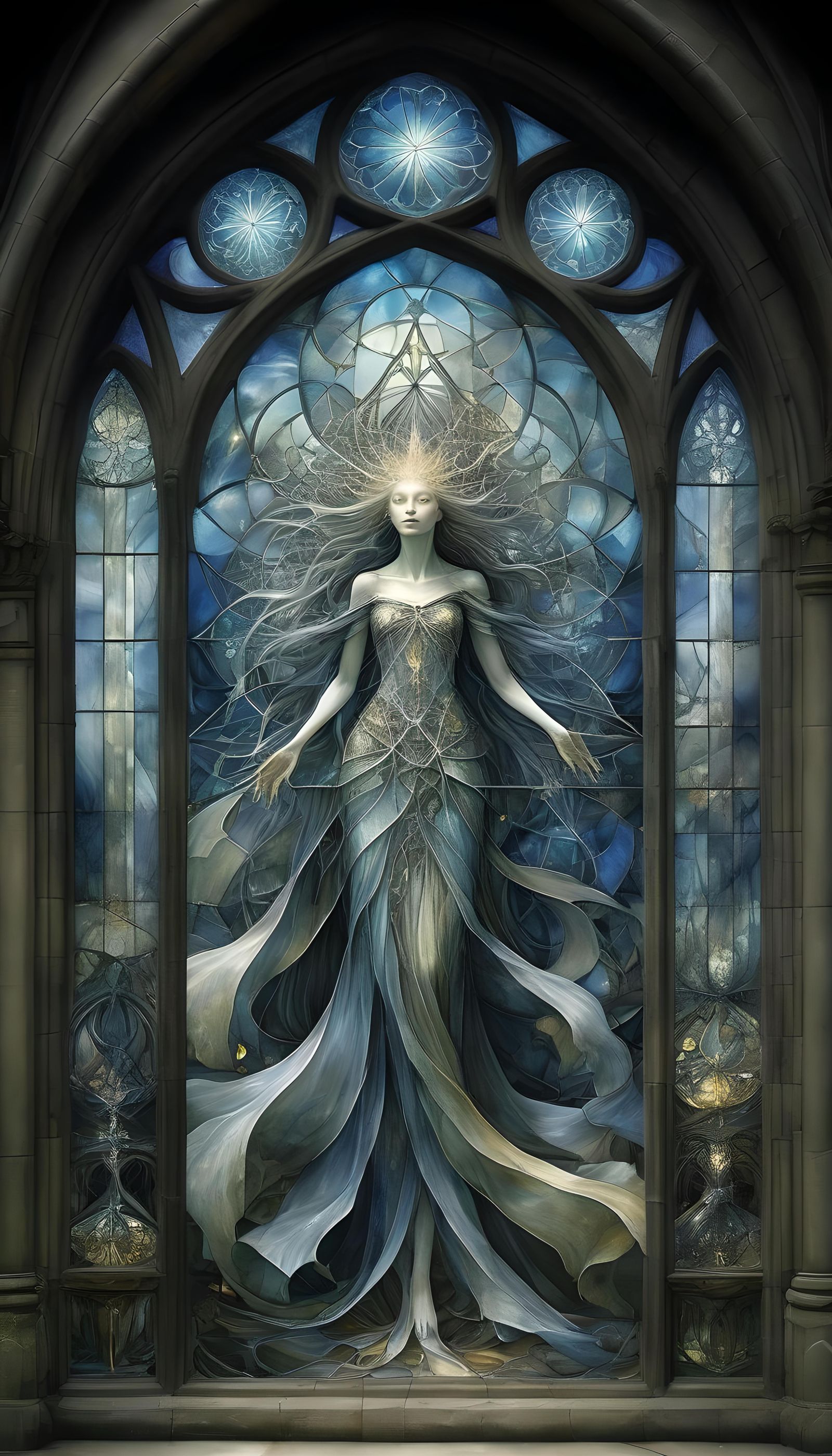 Fractal Stained Glass: Infinite Consciousness