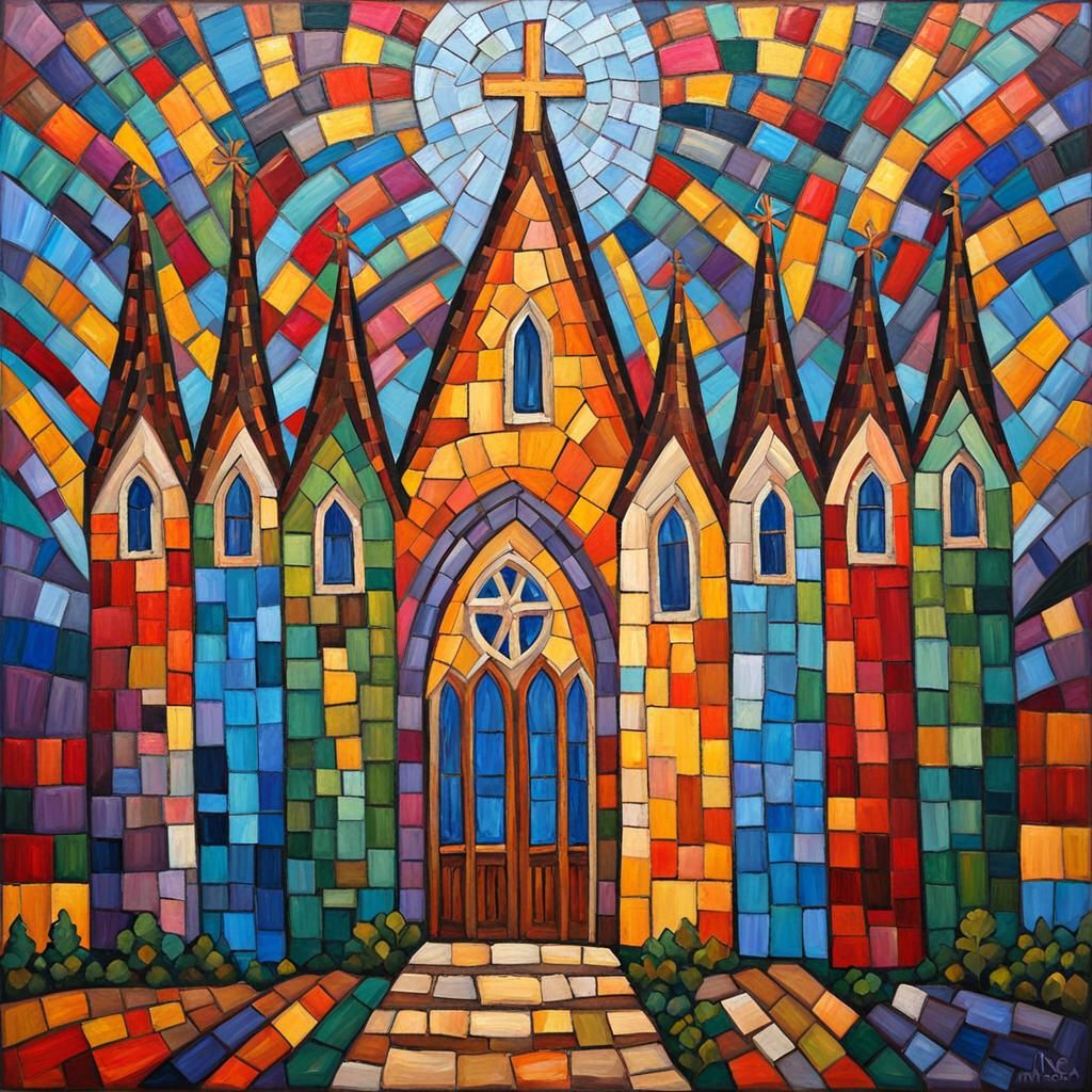Cathedral of Hope in Neo-Impressionist Mosaic