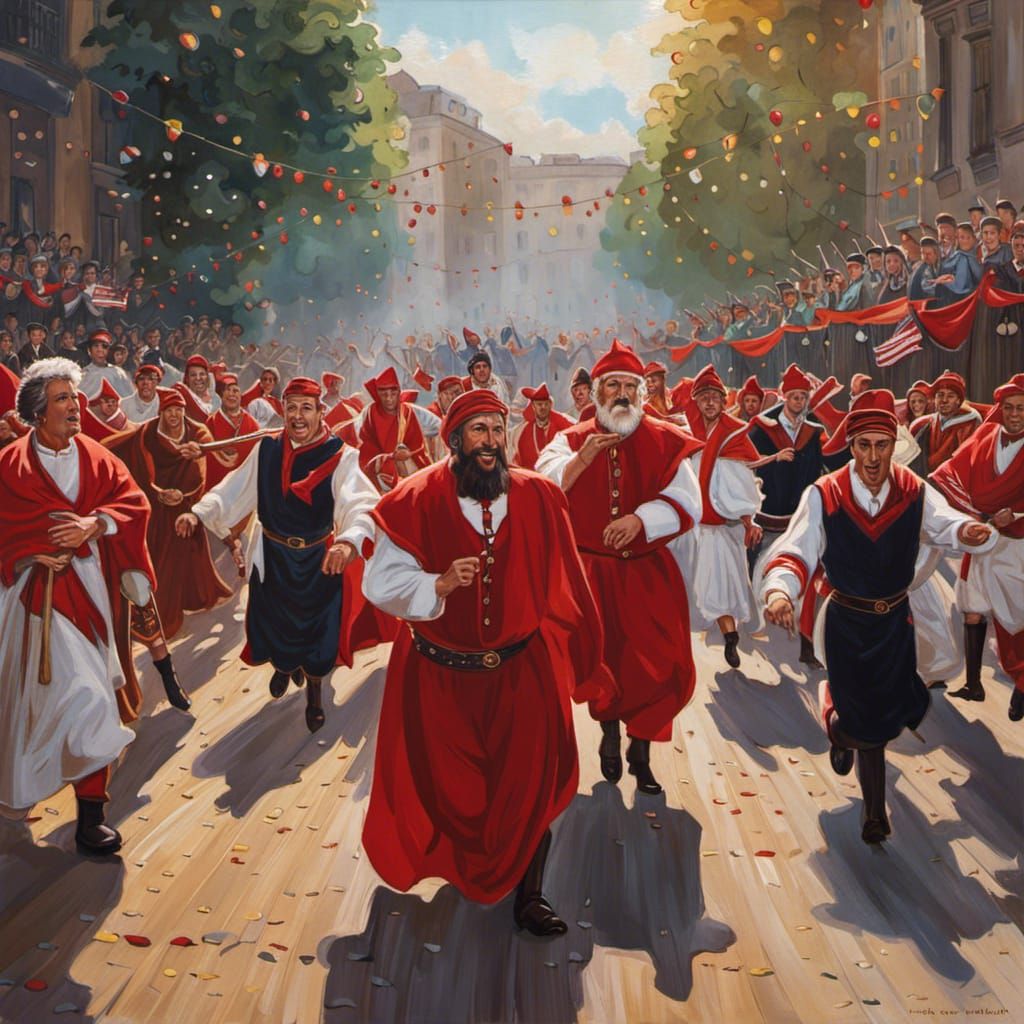 Festive Pursuit of Secrets in the encierro, running without the bulls