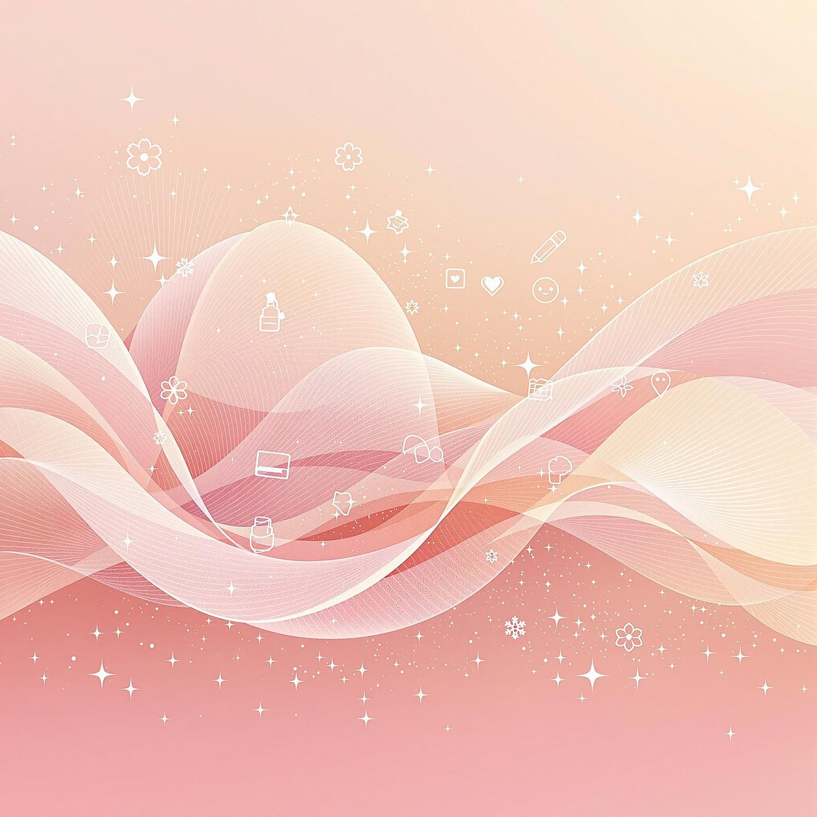 Elegant Flower Petal Logo Design in Ombre