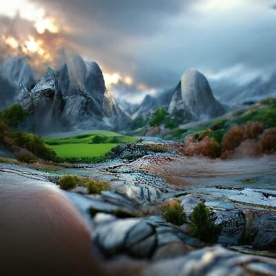 Epic Fantasy Landscape in Cinematic Style