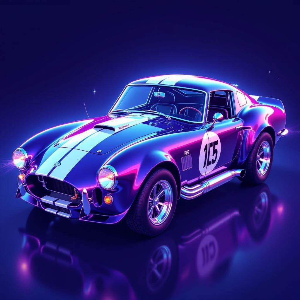 Radiographic Illustration of 1969 Ford Shelby Cobra