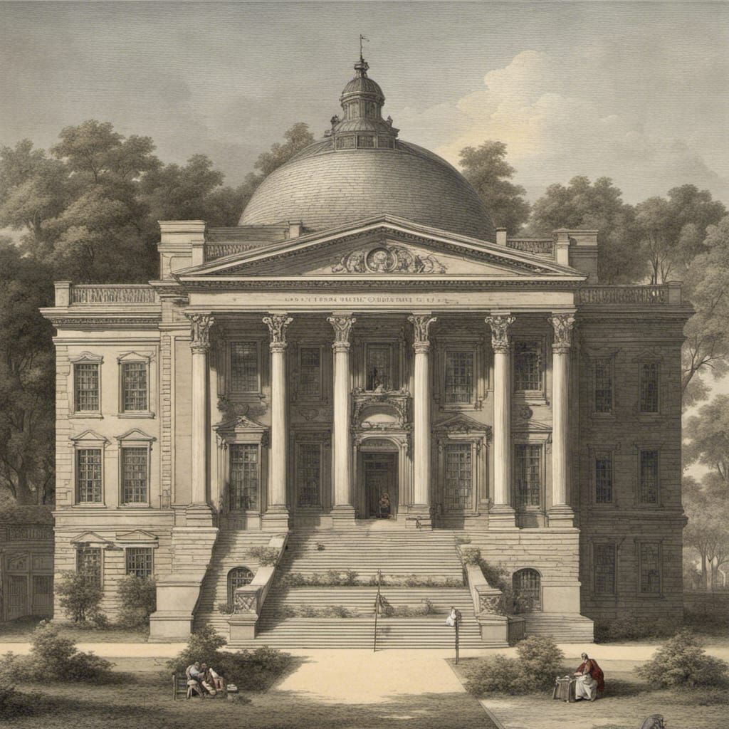 Enlightenment Era American Library Exterior