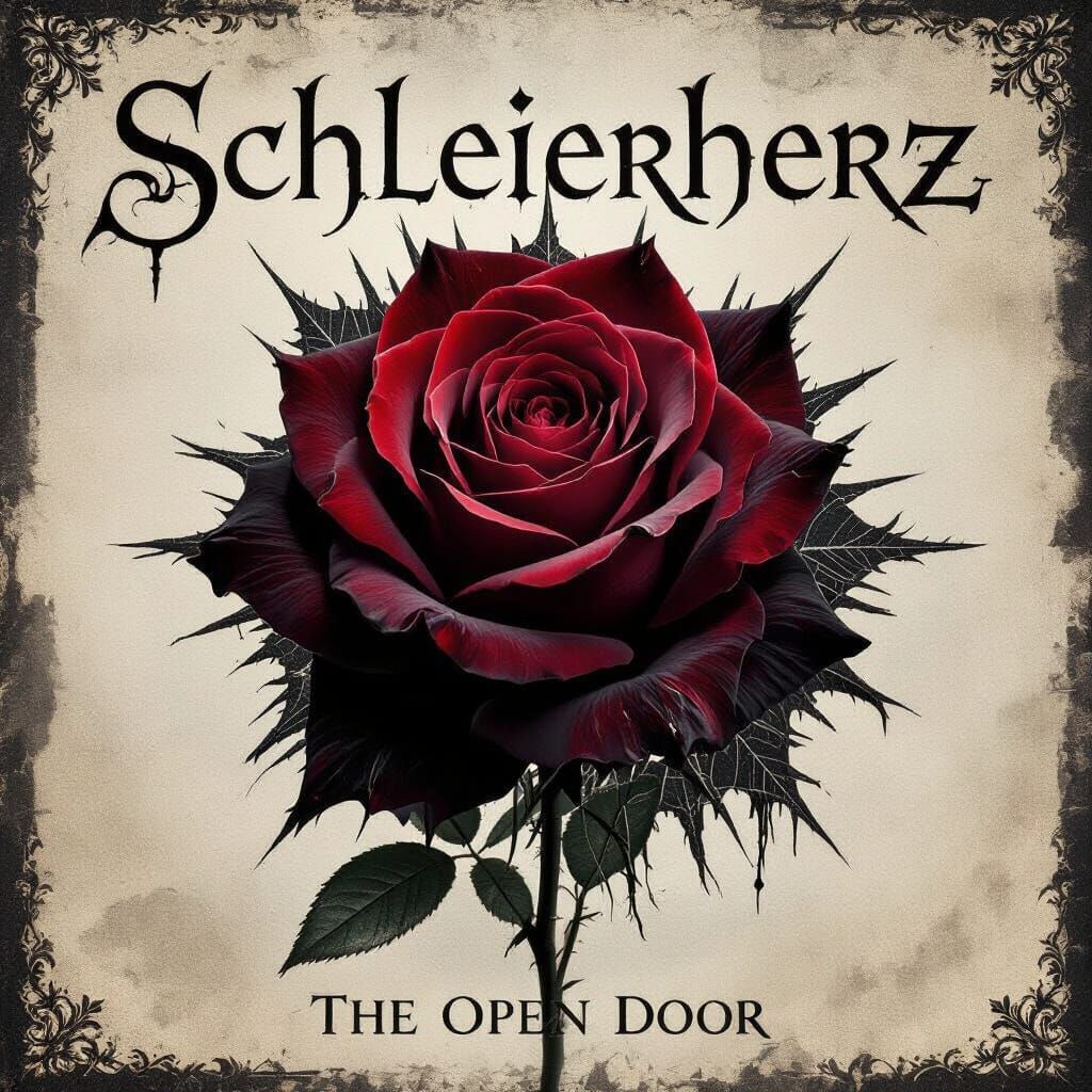 Wilting Red Rose: Gothic Metal Album Cover Art