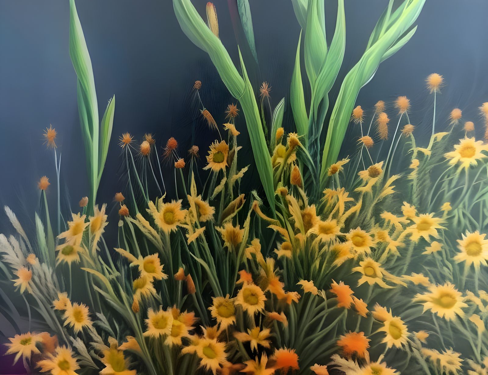 Lush Botanical Garden: Impressionistic Expressionism in Summ...