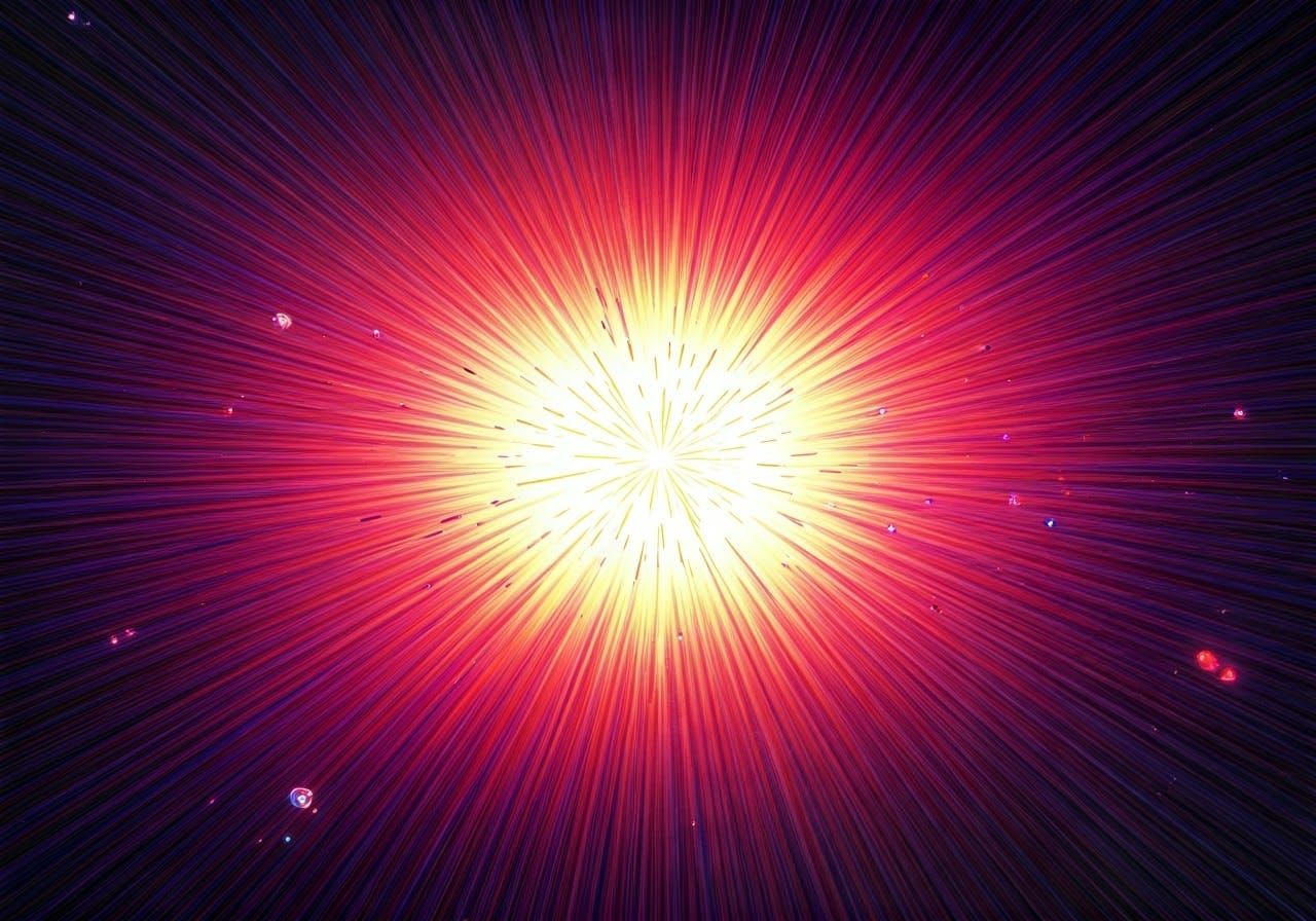 Psychedelic Pop Explosion of Stars and Bubbles