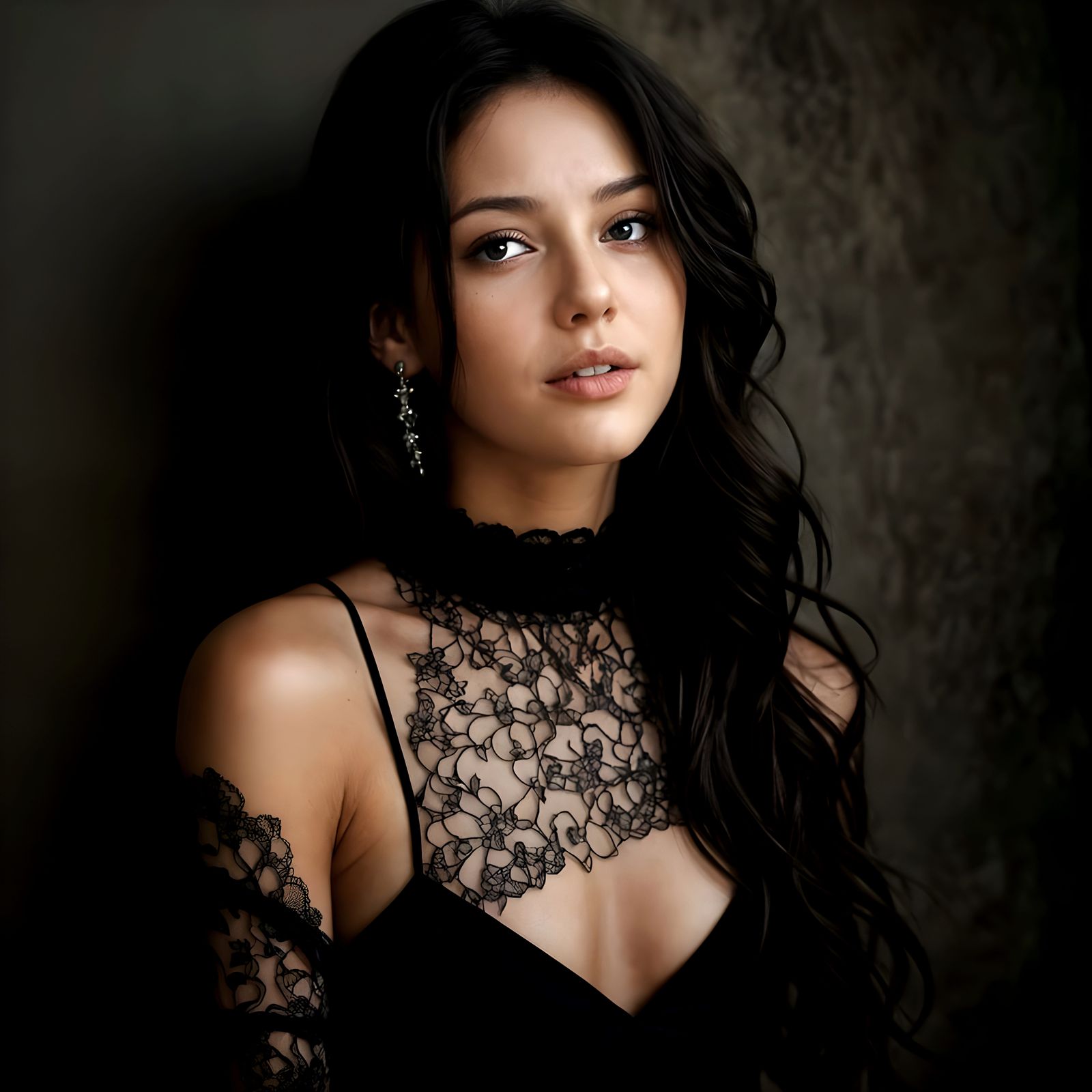 Gorgeous Blonde Woman Smiles with Blue Eyes and Golden Skin