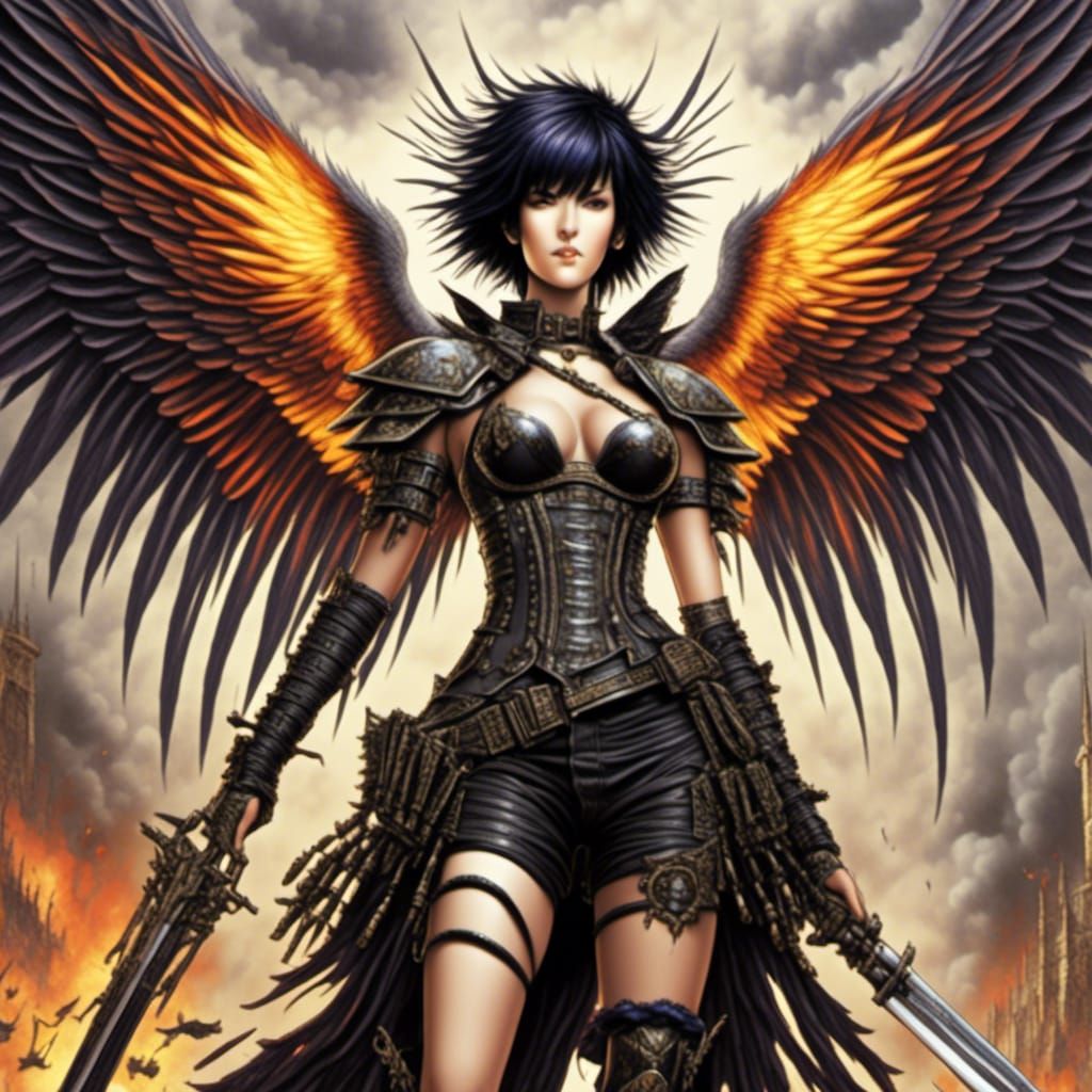 Angelic Creature in Epic Fire Emblem Style