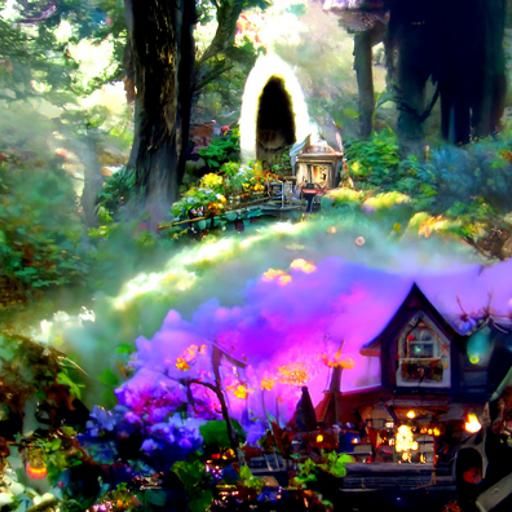 Whimsical Fairy Tavern in Ethereal Fantasy Style