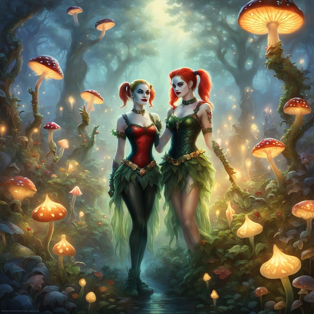 Harley Quinn and Poison Ivy: Ethereal Garden