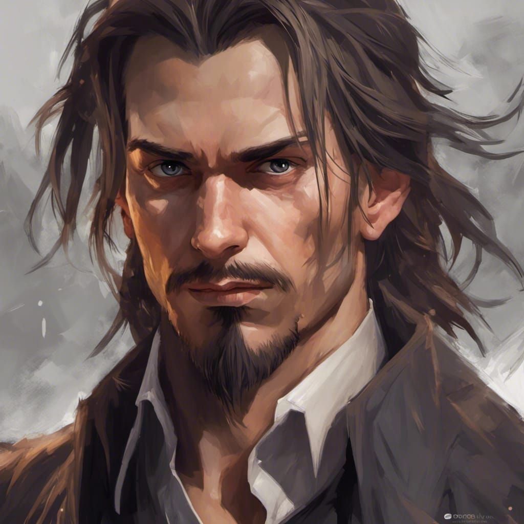 Dark Fantasy Portrait of a Fallacious Man