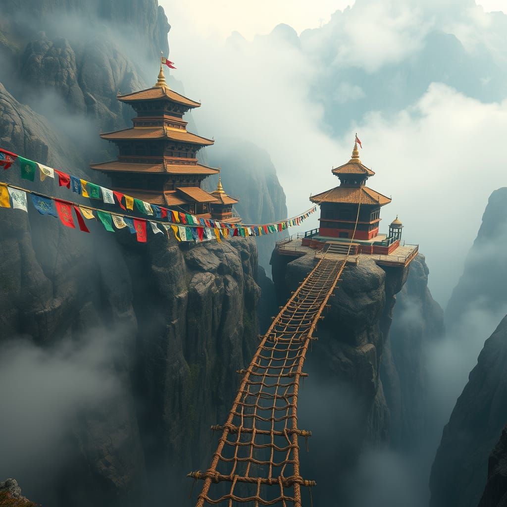 Ancient Temples Bridge of Prayers