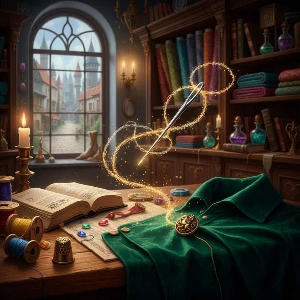 Magical Needle Mends Shirt in Fantasy Tailor Shop