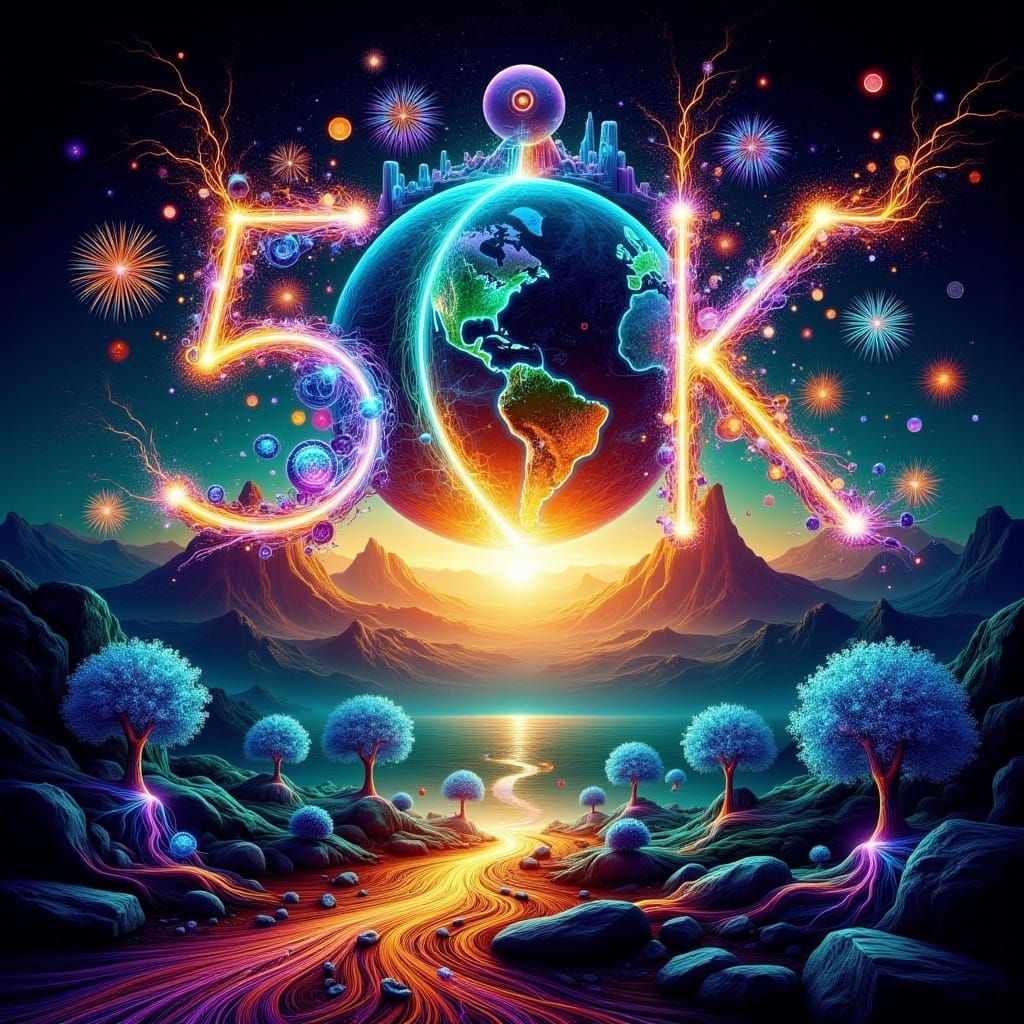 Spectacular Celebration of 50K in Cinematic Style