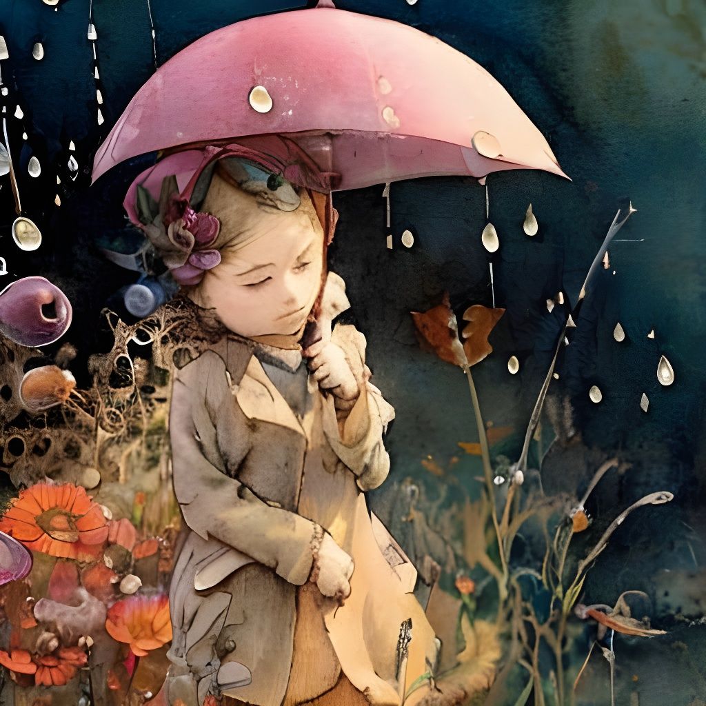 I believe for every drop of rain that falls, a flower grows.