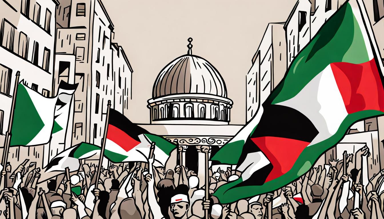 Symbolic Image Calling for a Free Palestine