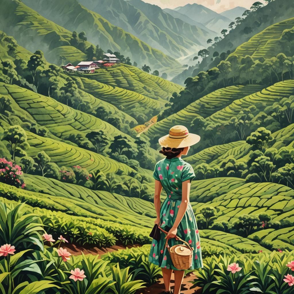 Vintage Travel Poster of Cameron Highlands