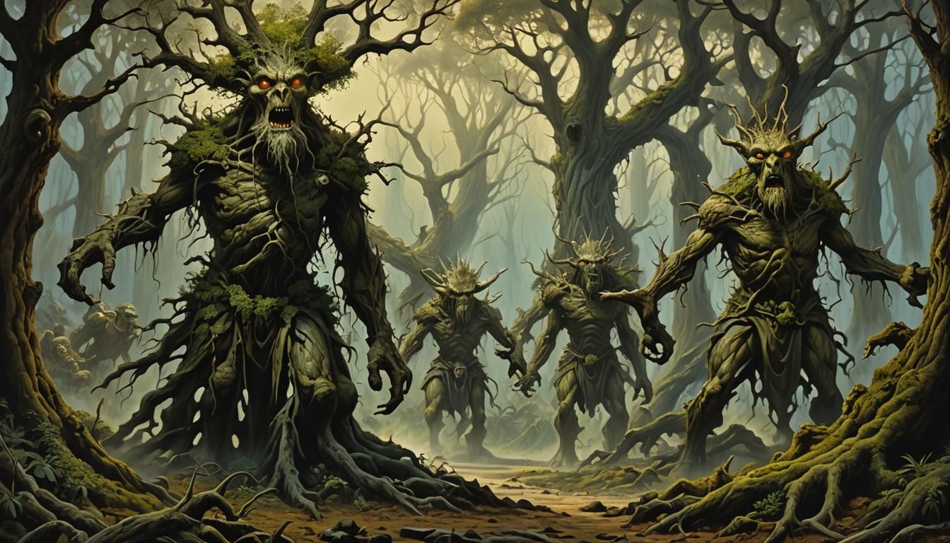 Treebeard Leads the Ents to War