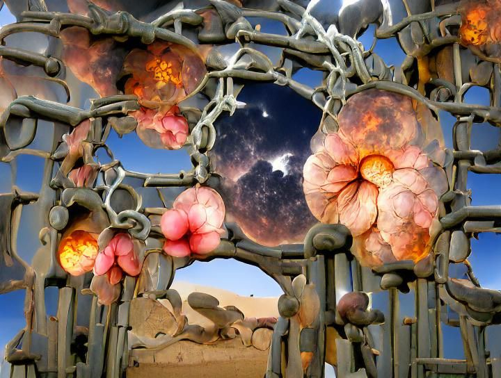 Ethereal Flower Gate to Desert Apocalypse