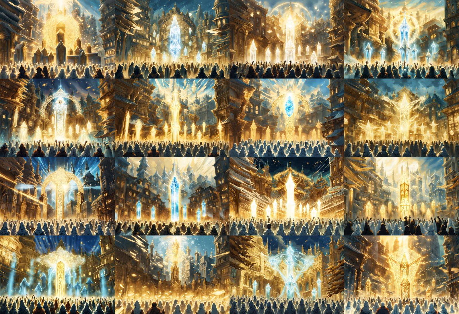 Mages Channel Magic in a Divine City