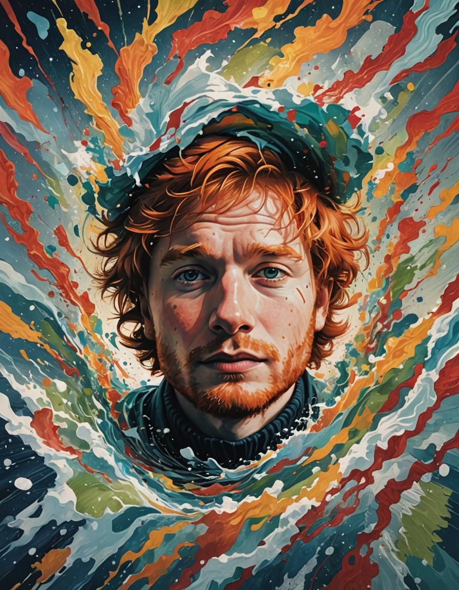 Musician Portrait in Marcel Duchamp Style