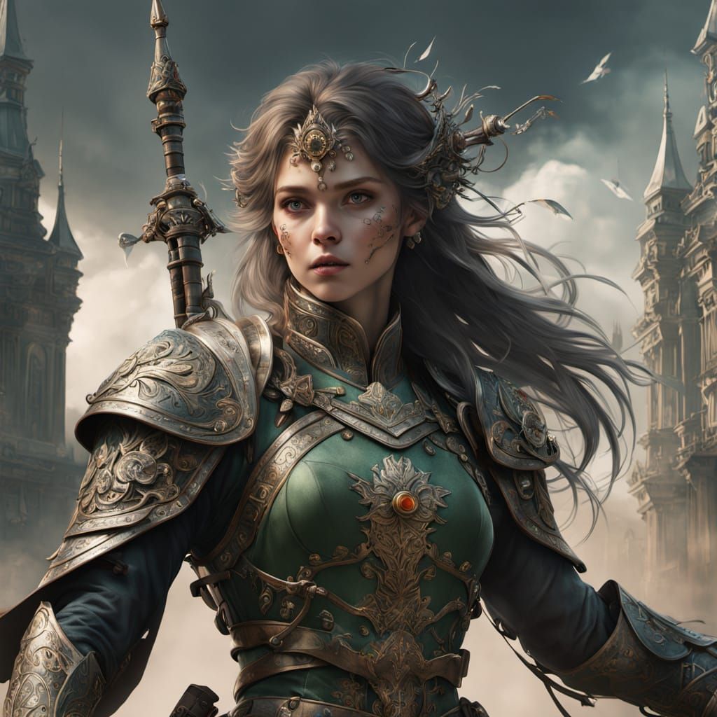 Epic Russian Warrior Woman Charges into Battle in Stunning D...