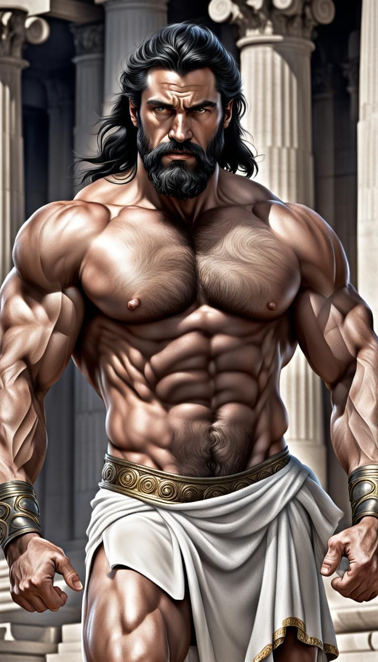 Photorealistic Zeus, Greek God of Thunder