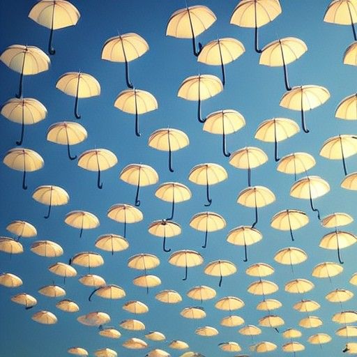 A Million Umbrellas in Divine Sunshine