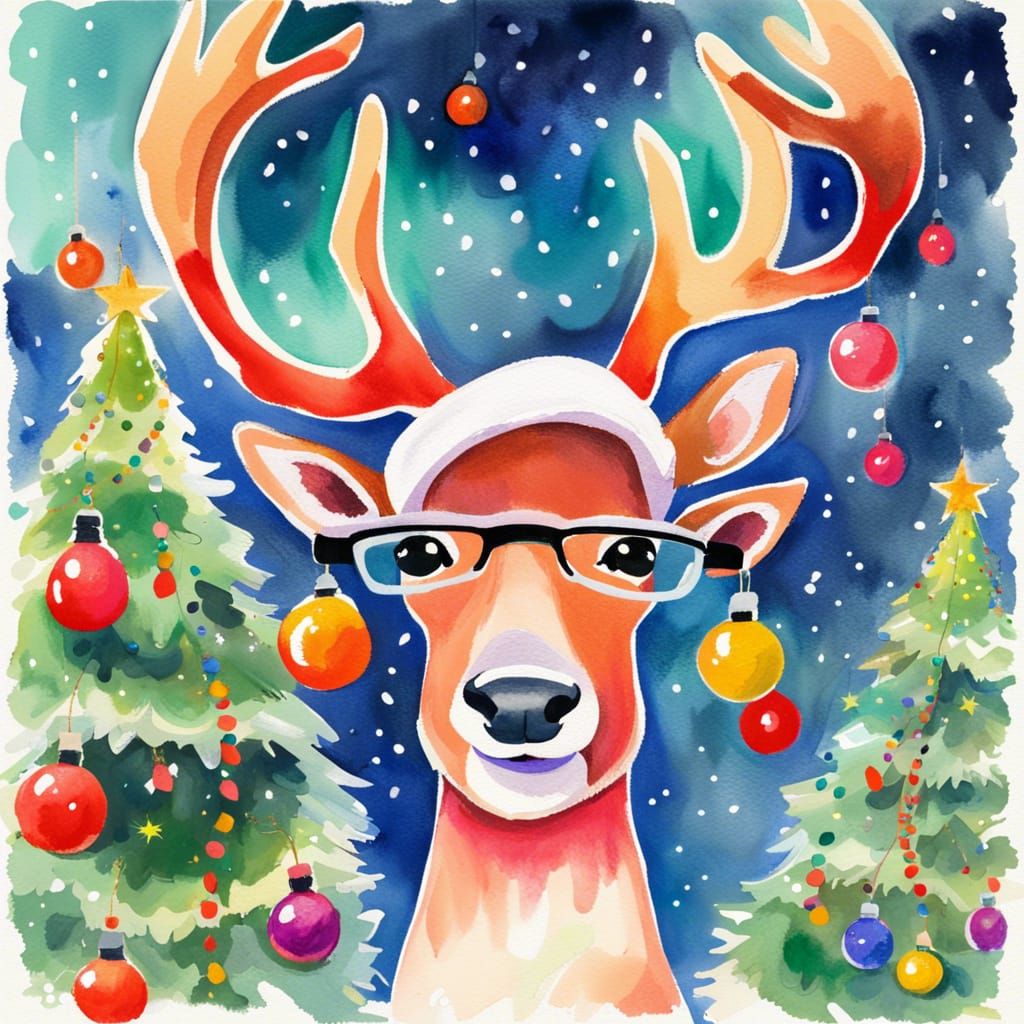 Funny Christmas Raindeer