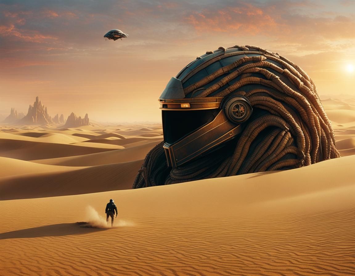 Daft Punk and Javier Bardem in Dune-like Sci-Fi Scene