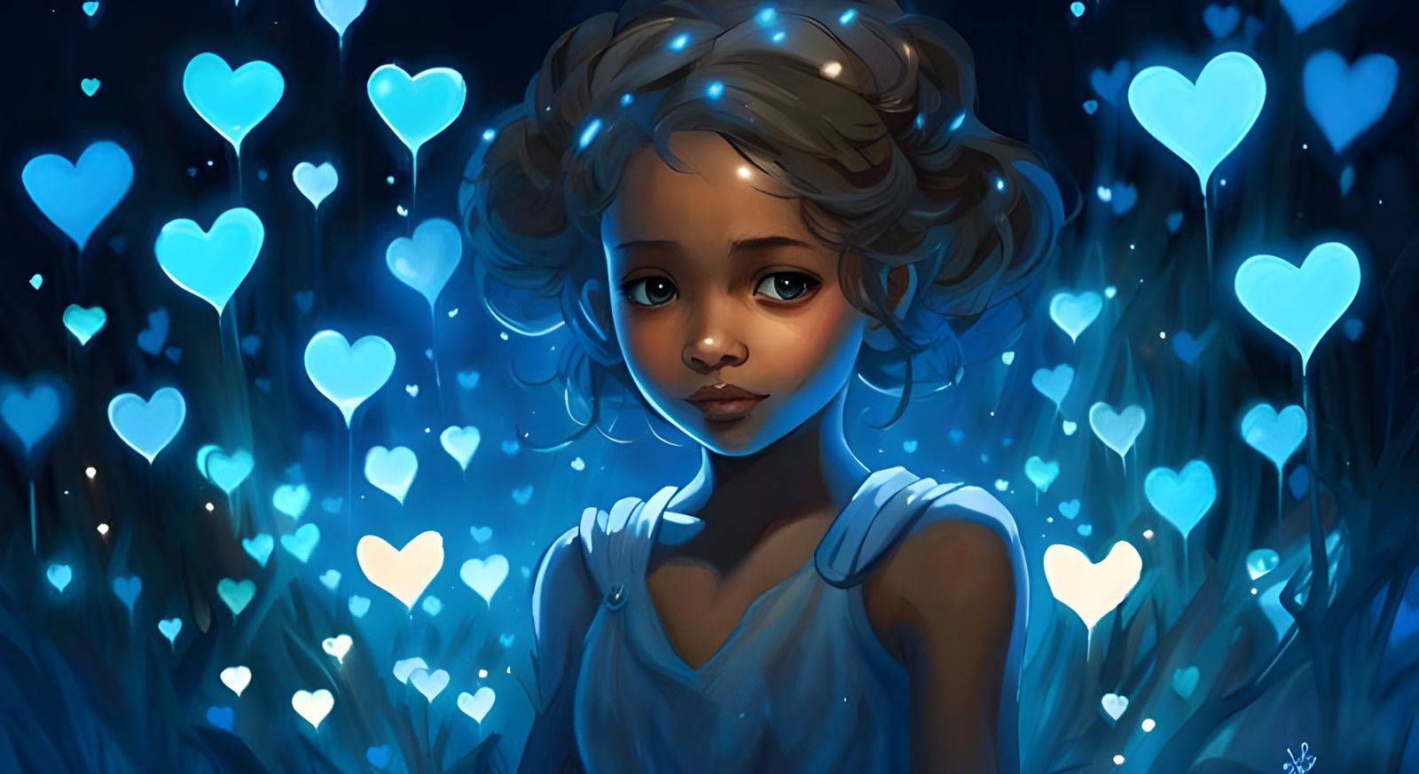 Princess of Hearts on Bioluminescent Love Field