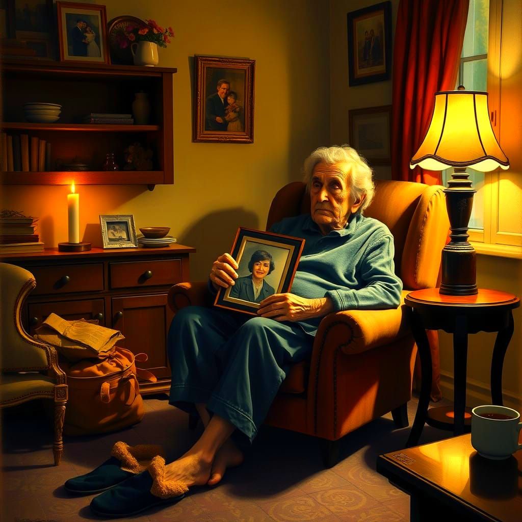 A Lonely Figure Holds Memories of a Lifetime