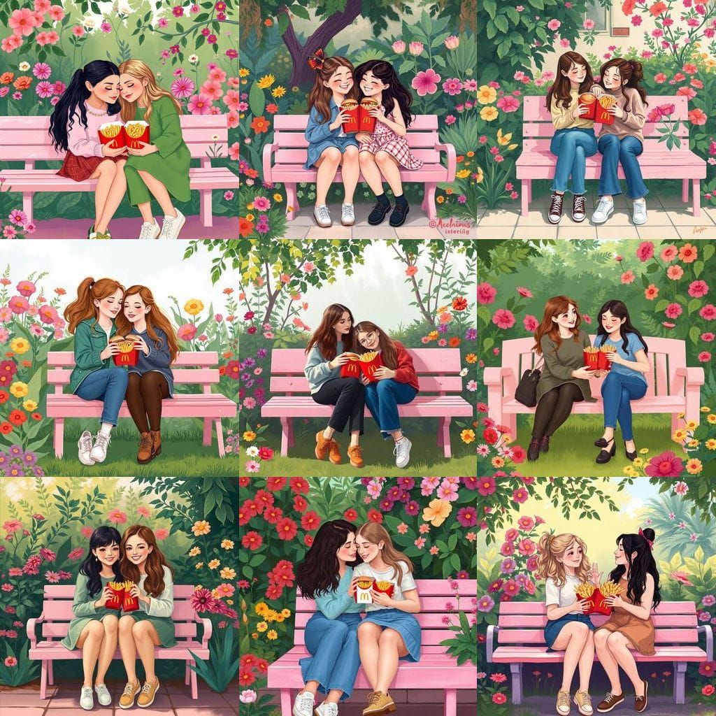 Celebrity Friends Share a Joyful McDonald's Moment