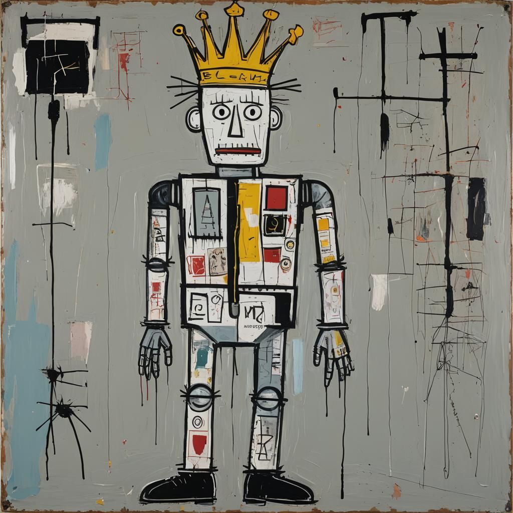 Tin Man in Basquiat-Inspired Style