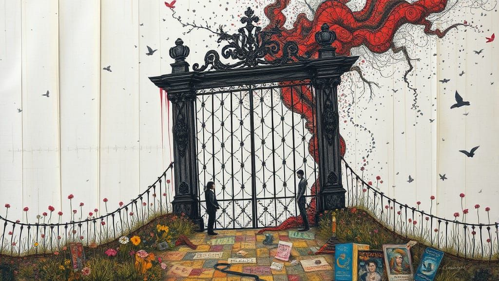 Ethereal Memorial in a Garden of Time