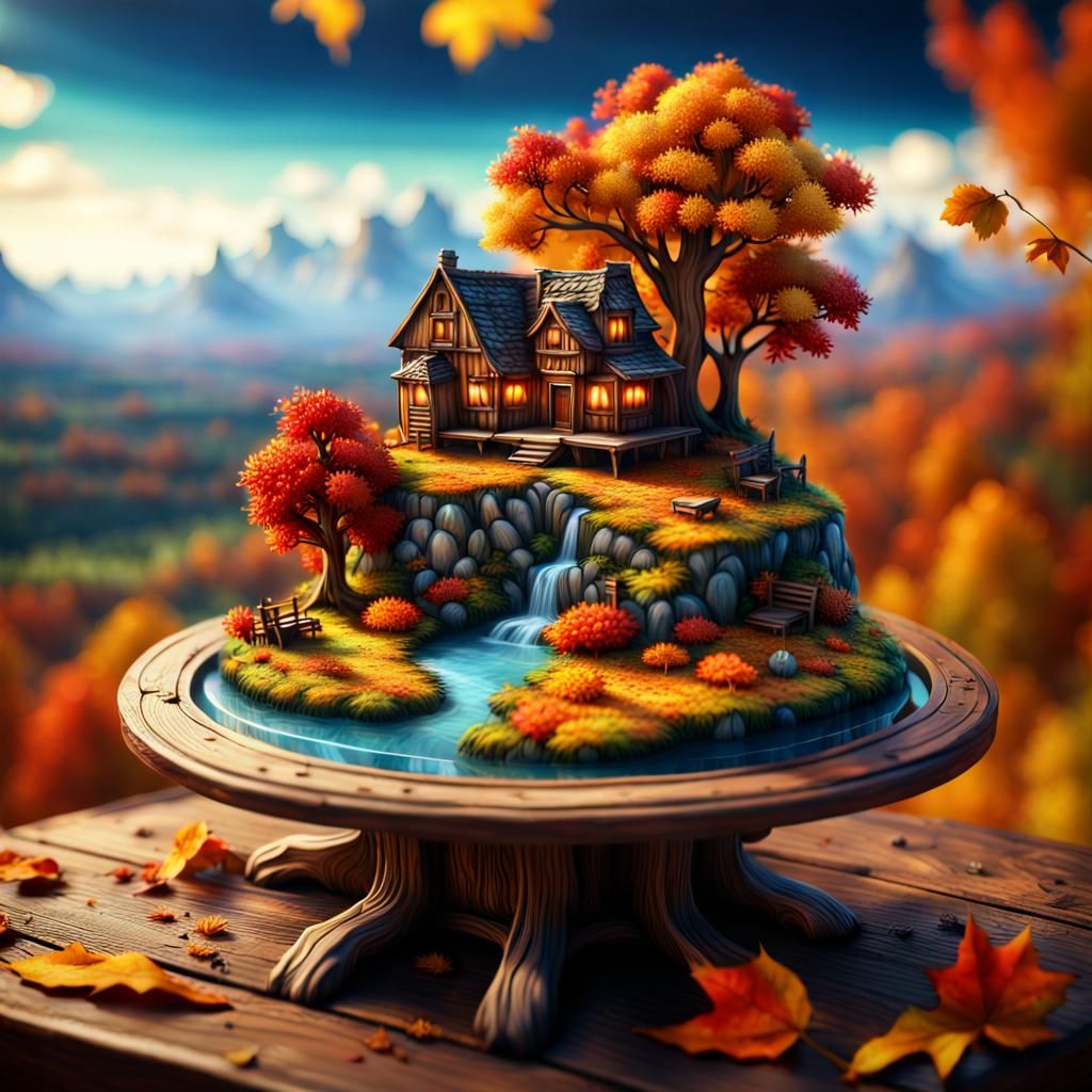 Magical Microworld Thanksgiving Feast in 8K