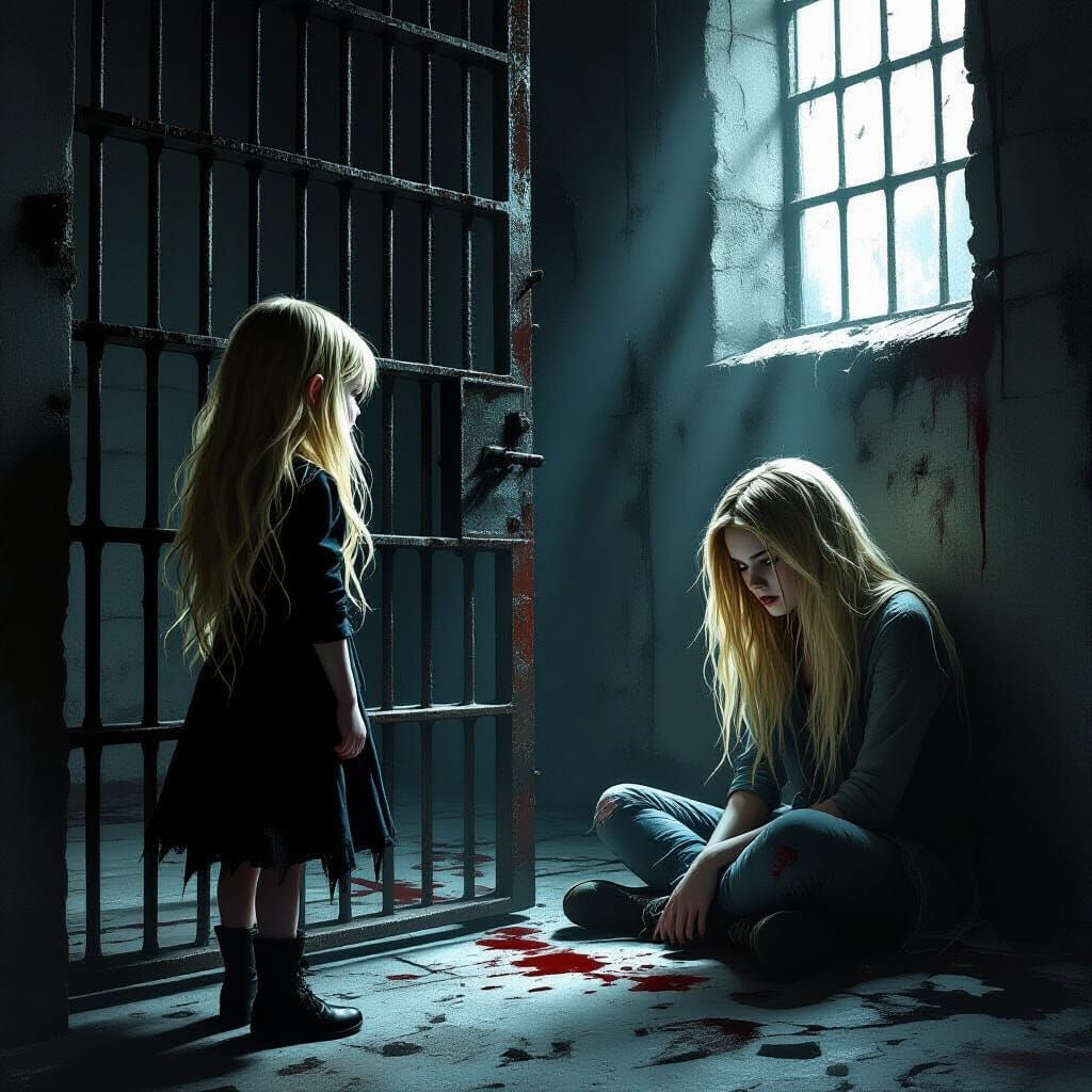 Gritty Urban Fantasy: Young Vampire in Cell