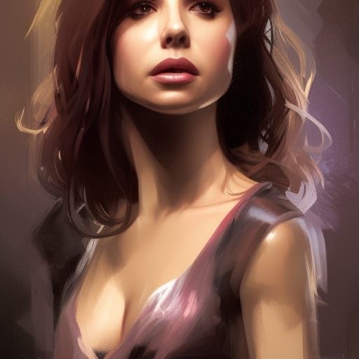 Eliza Dushku as Faith from Buffy the vampire slayer